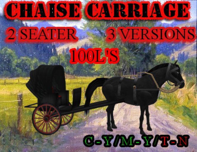 Second Life Marketplace Chaise Carriage Boxed